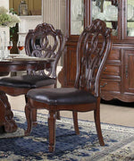 Moira 7-Pc Brown Wood Dining Set