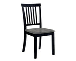 Evie 2 Gray/Black Wood Side Chairs