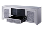 Noralie Mirrored Glass/Faux Diamonds TV Stand