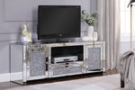 Noralie Mirrored Glass/Faux Diamonds TV Stand