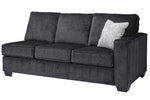 Altari 2-Pc Slate Chenille LAF Sectional (Oversized)