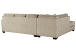 Decelle 2-Pc Putty Chenille LAF Sectional (Oversized)