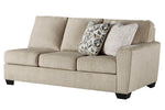 Decelle 2-Pc Putty Chenille LAF Sectional (Oversized)