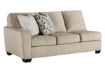 Decelle 2-Pc Putty Chenille RAF Sectional (Oversized)