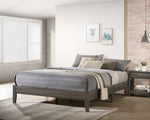 Skyler Grey Wood Platform Bed