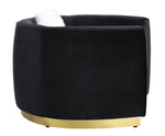 Achelle Glam Black Velvet Chair