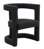 Ada Black Boucle Upholstered Chair