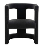 Ada Black Boucle Upholstered Chair