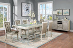 Adelina Champagne Wood Extendable Dining Table