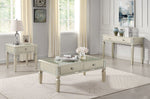 Adina Silver Wood/Glass Sofa Table