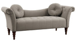 Adira Brown Fabric Tufted Settee