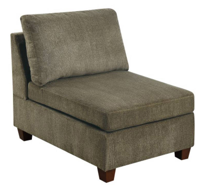 Agnes Tan Chenille Armless Chair