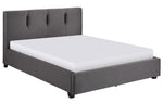 Aitana Graphite Fabric Cal King Platform Bed