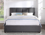 Aitana Graphite Fabric Cal King Platform Bed