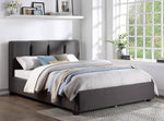 Aitana Graphite Fabric Cal King Platform Bed