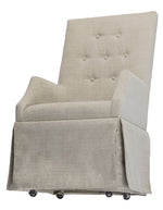 Alba 2 Beige Linen Fabric Arm Chairs