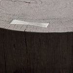 Alex Espresso Wood/Metal Round Accent Table