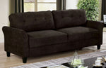 Alissa Brown Fabric Tufted 2-Seat Sofa