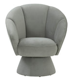 Allora Contemporary Grey Velvet Accent Chair