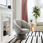 Allora Contemporary Grey Velvet Accent Chair