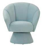 Allora Contemporary Light Blue Velvet Accent Chair