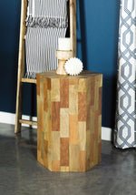 Amabella Natural Solid Mango/Solid Acacia Wood Accent Table