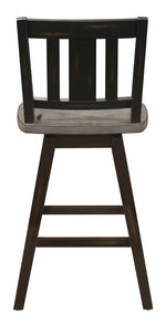 Amsonia 2 Black/Distressed Gray Counter Height Chairs