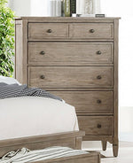 Anneke Wire-Brushed Warm Gray Wood Chest