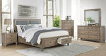 Anneke Wire-Brushed Warm Gray Wood Dresser