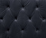 Ansario Charcoal Velvet Tufted Loveseat