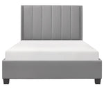 Anson Gray Faux Leather Cal King Platform Bed