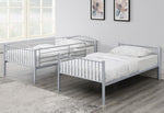 Anson Silver Finish Steel Twin/Twin Bunk Bed