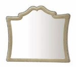 Antonella Camel Velvet Frame Dresser Mirror