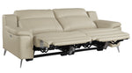 Antonio Beige Top Grain Leather 2-Seat Power Recliner Sofa