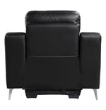 Antonio Black Top Grain Leather Power Recliner