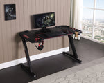 Ardsley Black Carbon Fiber/Steel Gaming Desk