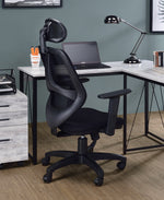 Arfon Black Fabric/Plastic Adjustable Office Chair