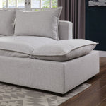 Arlene 6-Pc Light Gray Fabric Sectional Sofa