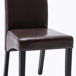 Art 2 Brown Faux Leather/Wood Side Chairs