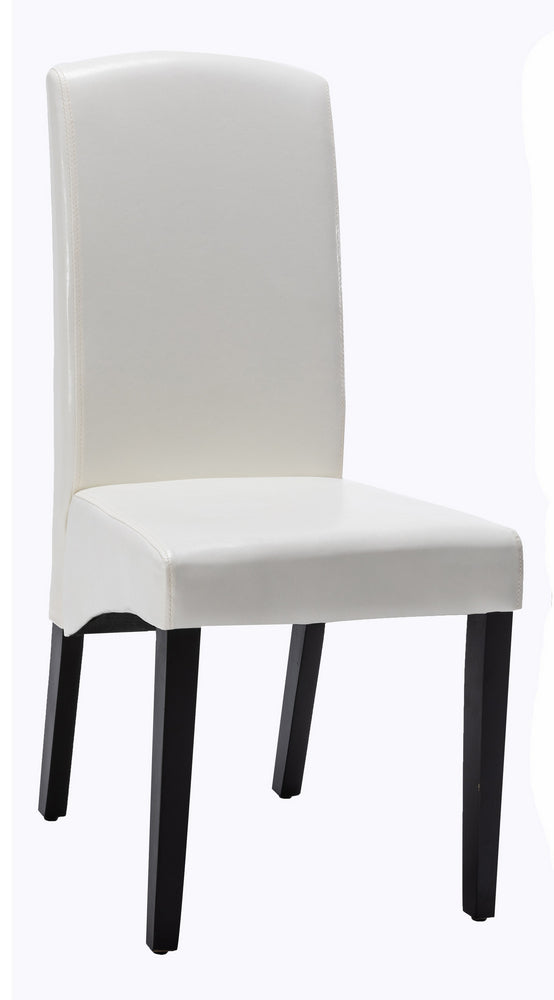 Art 2 Eggshell Faux Leather/Wood Side Chairs