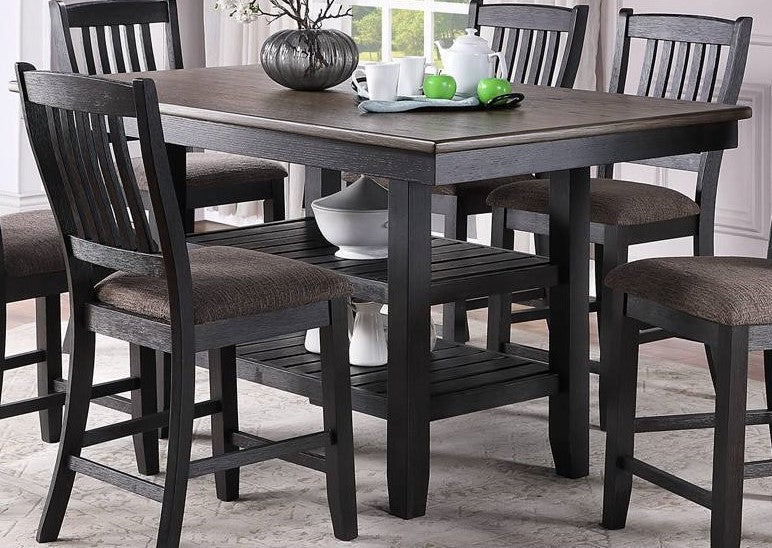 Artemis Dark Coffee Wood Counter Height Table