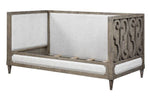 Artesia Tan Linen/Salvaged Natural Wood Twin Daybed