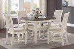 Asher Brown/Antique White Wood Dining Table