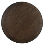 Asher Brown/Black Wood Round Dining Table