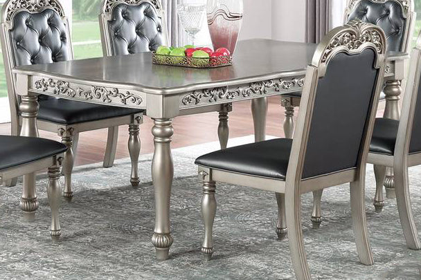 Astraea Silver Wood Dining Table