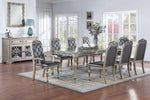 Astraea Silver Wood Extendable Dining Table