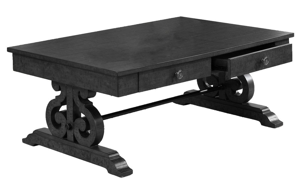 Audrea Dark Gray Wood Coffee Table