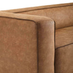 Aurora Brown Leather Blend Sofa (Oversized)