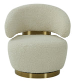 Austin Beige Faux Shearling Accent Chair