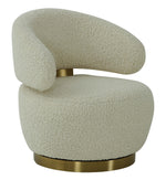 Austin Beige Faux Shearling Accent Chair